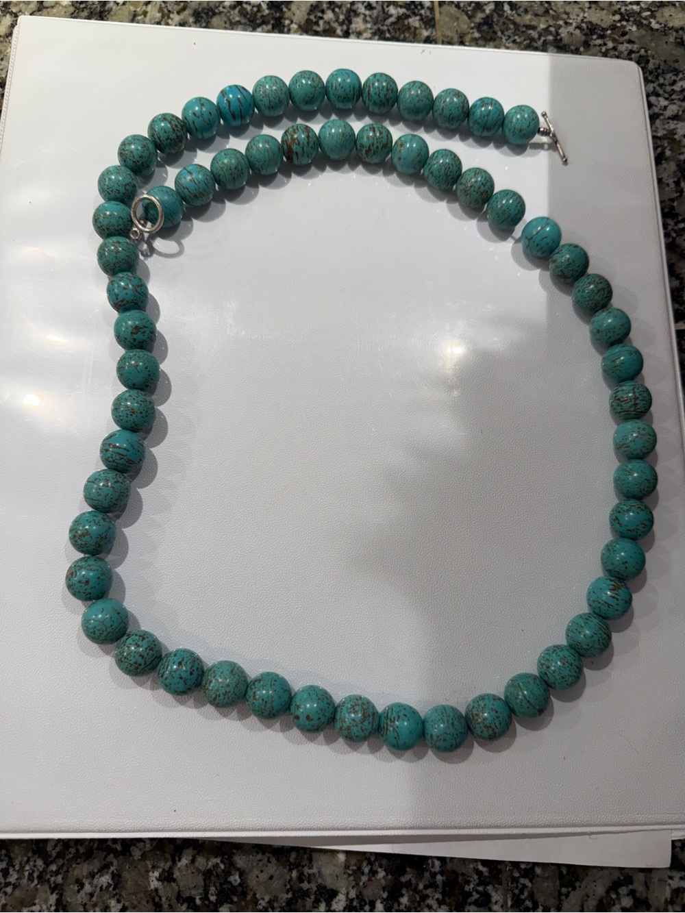 Turquoise Beaded Necklace - Unbranded